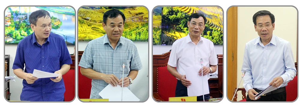 Thường trực Tỉnh ủy giao ban với các cơ quan tham mưu, giúp việc Tỉnh ủy, Trường Chính trị tỉnh, Báo Lào Cai ảnh 2