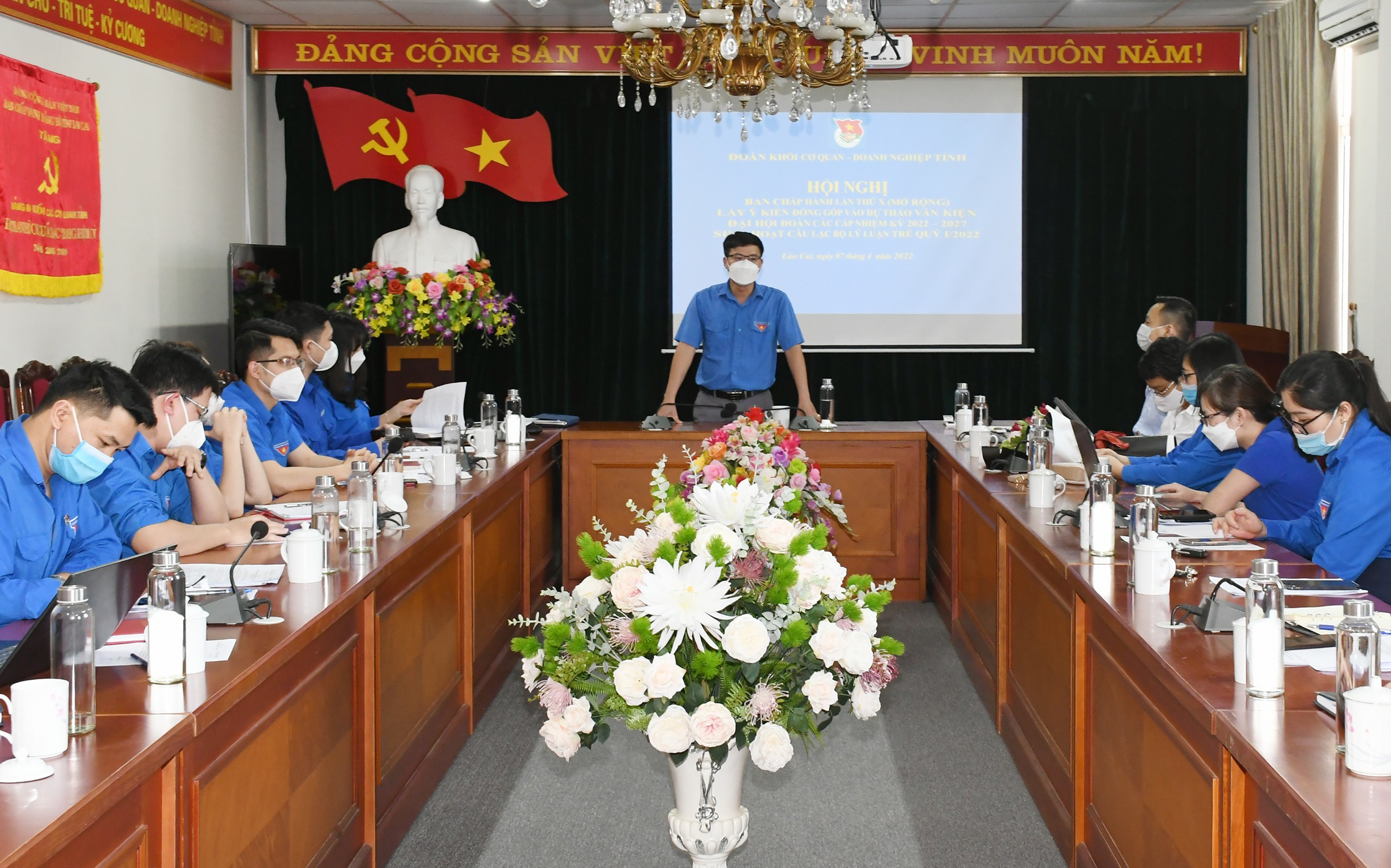 Thường trực Đoàn Khối Cơ quan - Doanh nghiệp tỉnh chỉ đạo công tác triển khai kế hoạch tổ chức đại hội đoàn cơ sở.