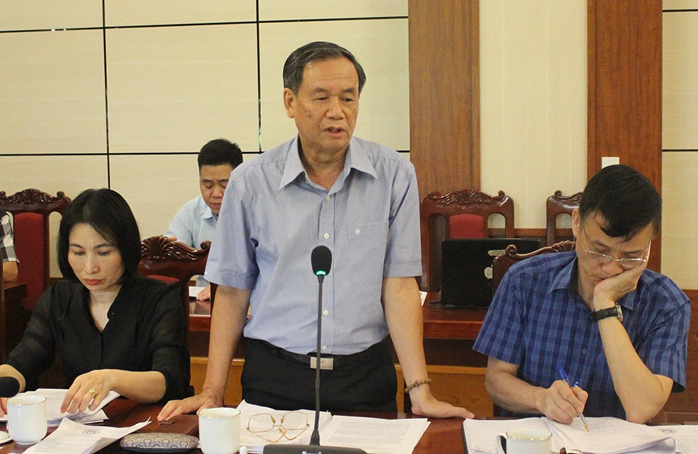 Đại biểu phát biểu tại hội nghị.