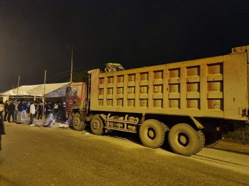 Hiện trường vụ tai nạn. (Ảnh: Ủy ban An toàn giao thông cung cấp)