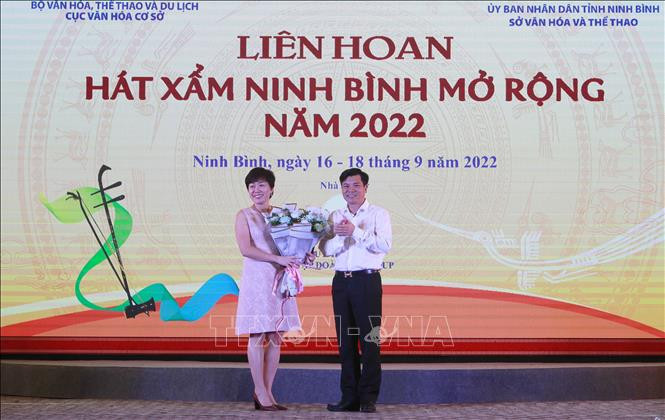 Khai mạc liên hoan hát Xẩm Ninh Bình mở rộng năm 2022 ảnh 1