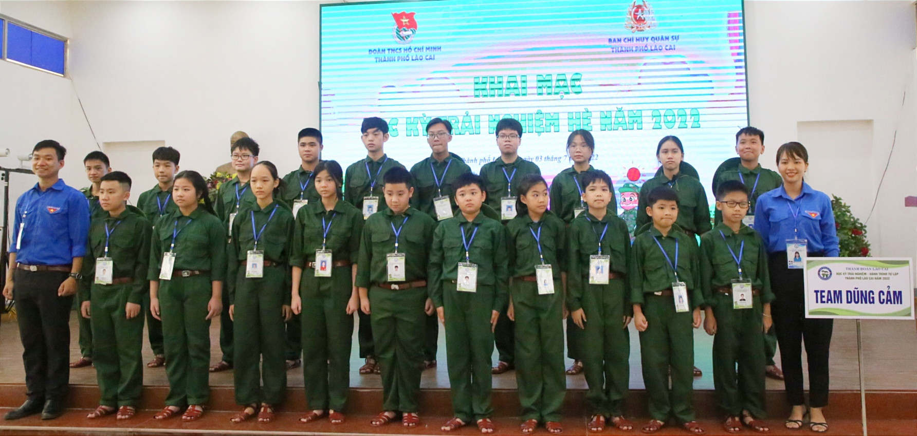 Các học sinh tham gia học kỳ trải nghiệm hè năm 2022.