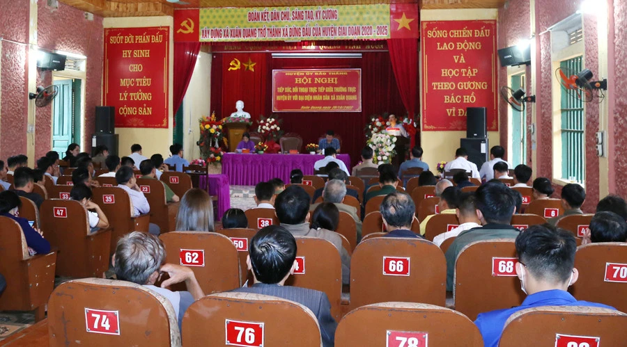 Huyện Bảo Thắng giải đáp nhiều “kiến nghị nóng” của Nhân dân xã Xuân Quang ảnh 1