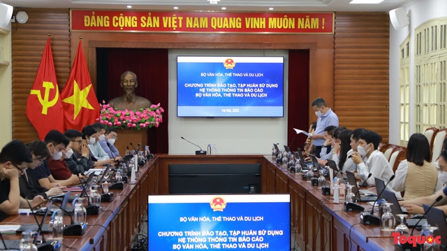 Tấp huấn sử dụng Hệ thống thông tin báo cáo của Bộ Văn hoá, Thể thao và Du lịch - Ảnh 1. Tấp huấn sử dụng Hệ thống thông tin báo cáo của Bộ Văn hoá, Thể thao và Du lịch - Ảnh 1.