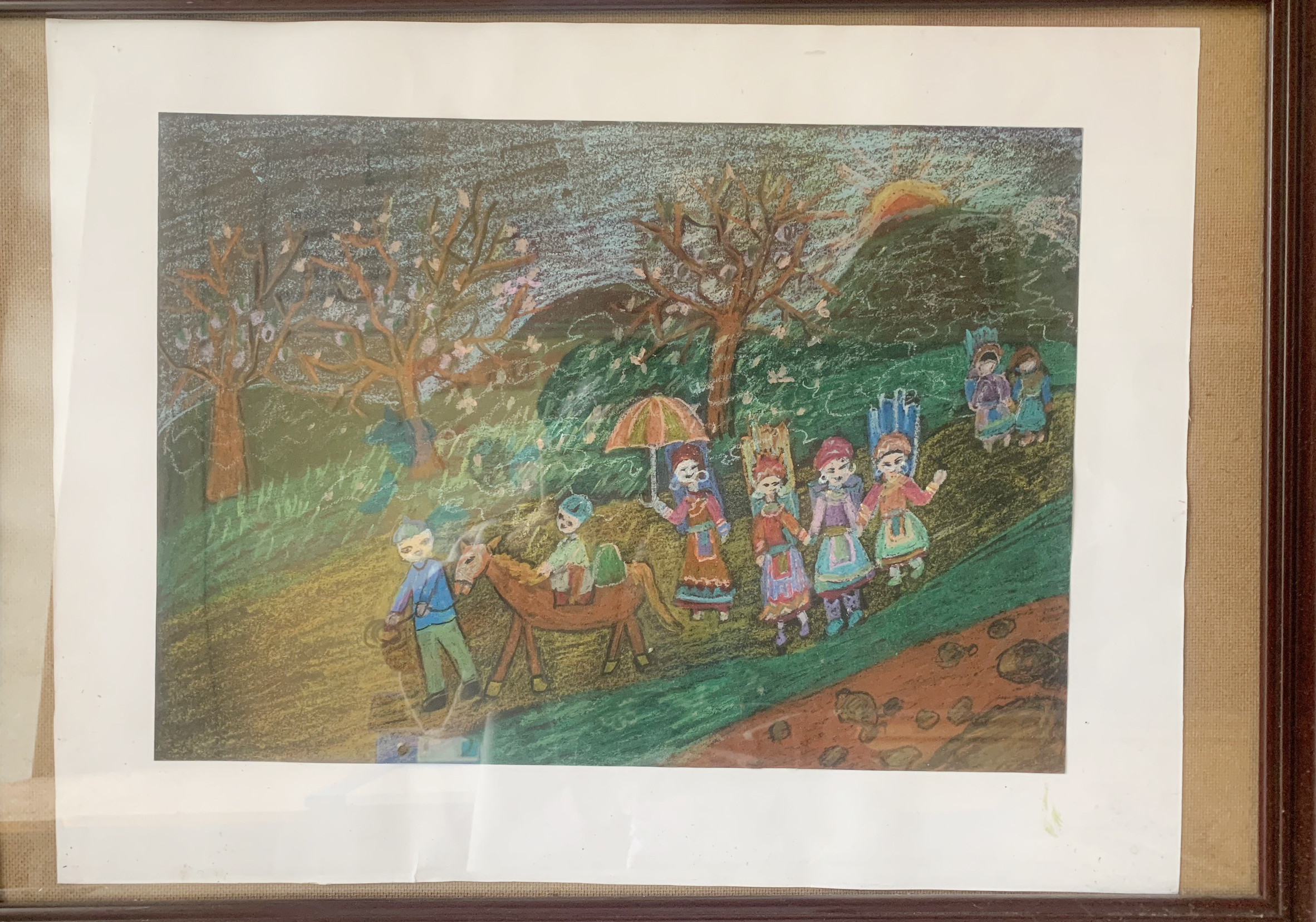 Tác phẩm “Xuống chợ sớm” của Nguyễn Bảo Thi. Tác phẩm “Xuống chợ sớm” của Nguyễn Bảo Thi.