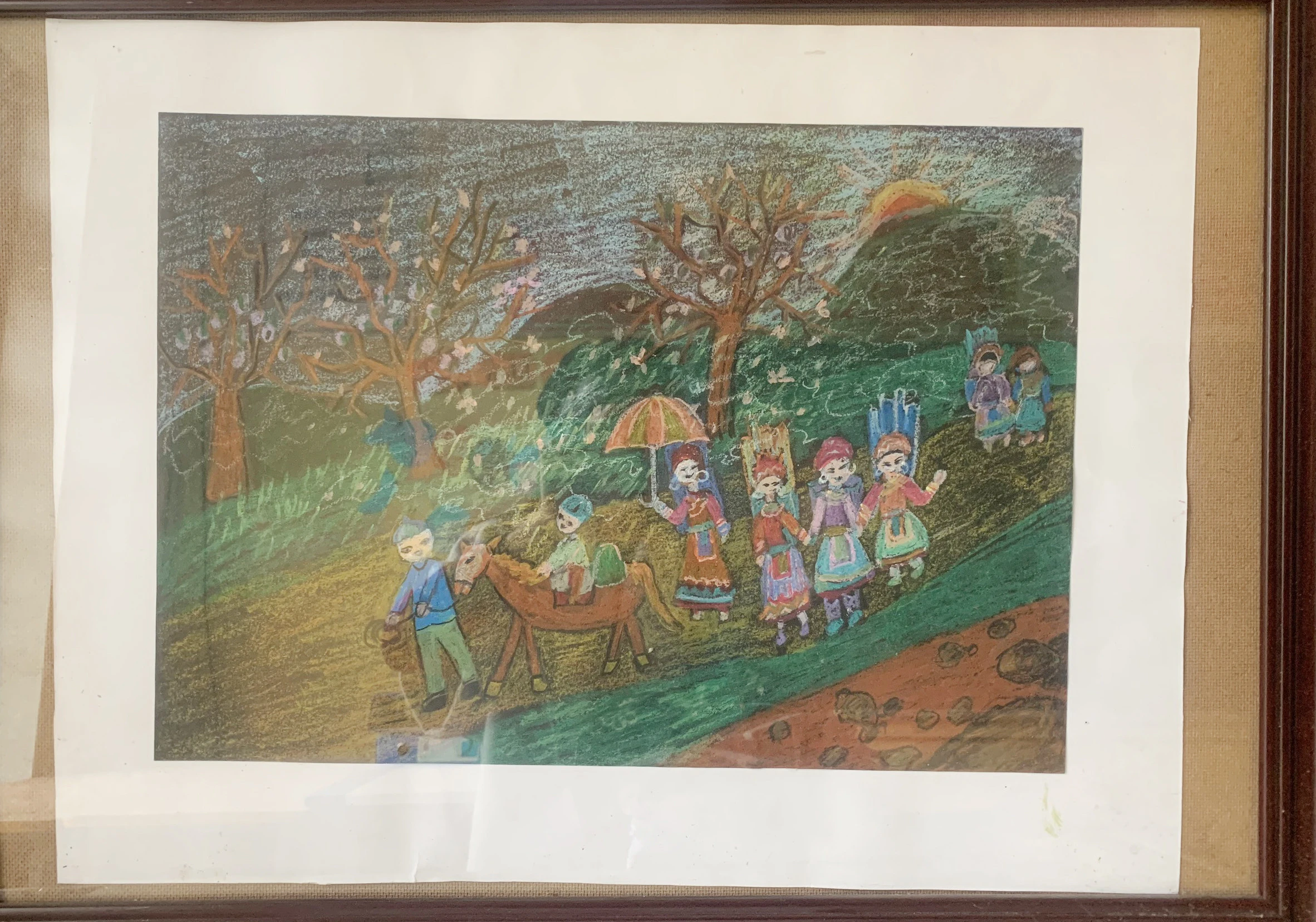 Tác phẩm “Xuống chợ sớm” của Nguyễn Bảo Thi.