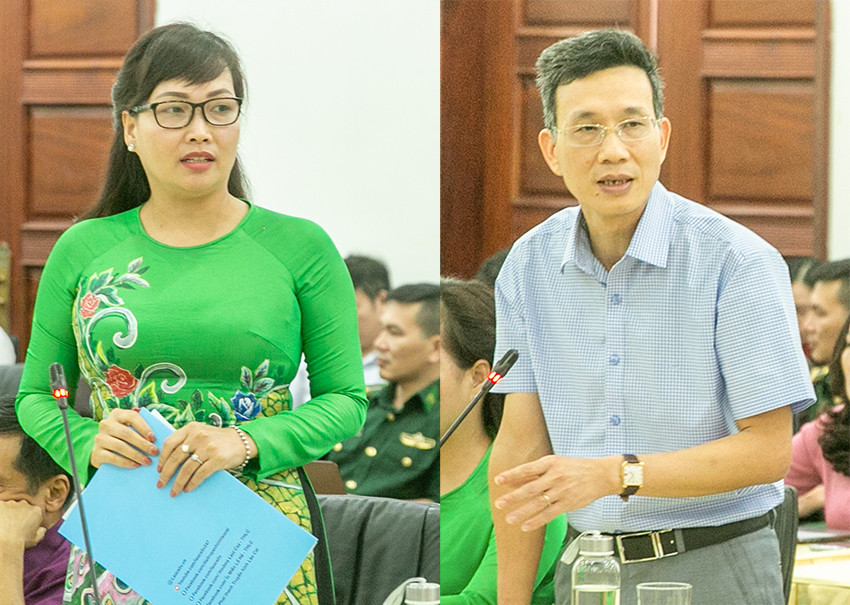 Đại diện các cơ quan báo chí địa phương phát biểu tại buổi gặp mặt. Đại diện các cơ quan báo chí trung ương thường trú tại Lào Cai phát biểu tại buổi gặp mặt.