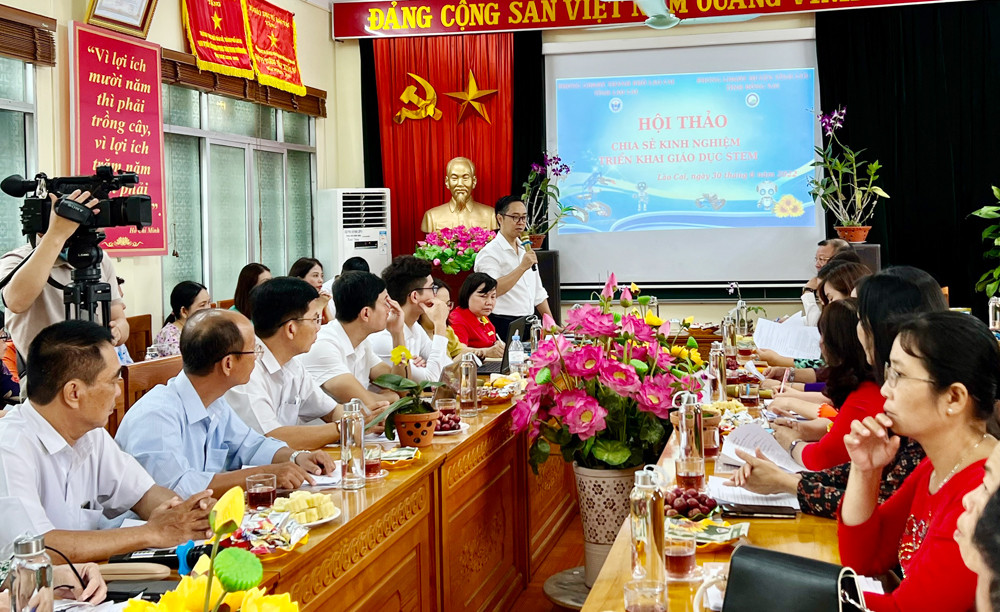 Trao đổi, học tập kinh nghiệm triển khai giáo dục STEM ảnh 1 Trao đổi, học tập kinh nghiệm triển khai giáo dục STEM ảnh 1