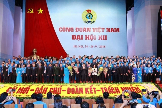 Ban Chấp hành Tổng Liên đoàn Lao động Việt Nam khóa XII nhiệm kỳ 2018-2023.