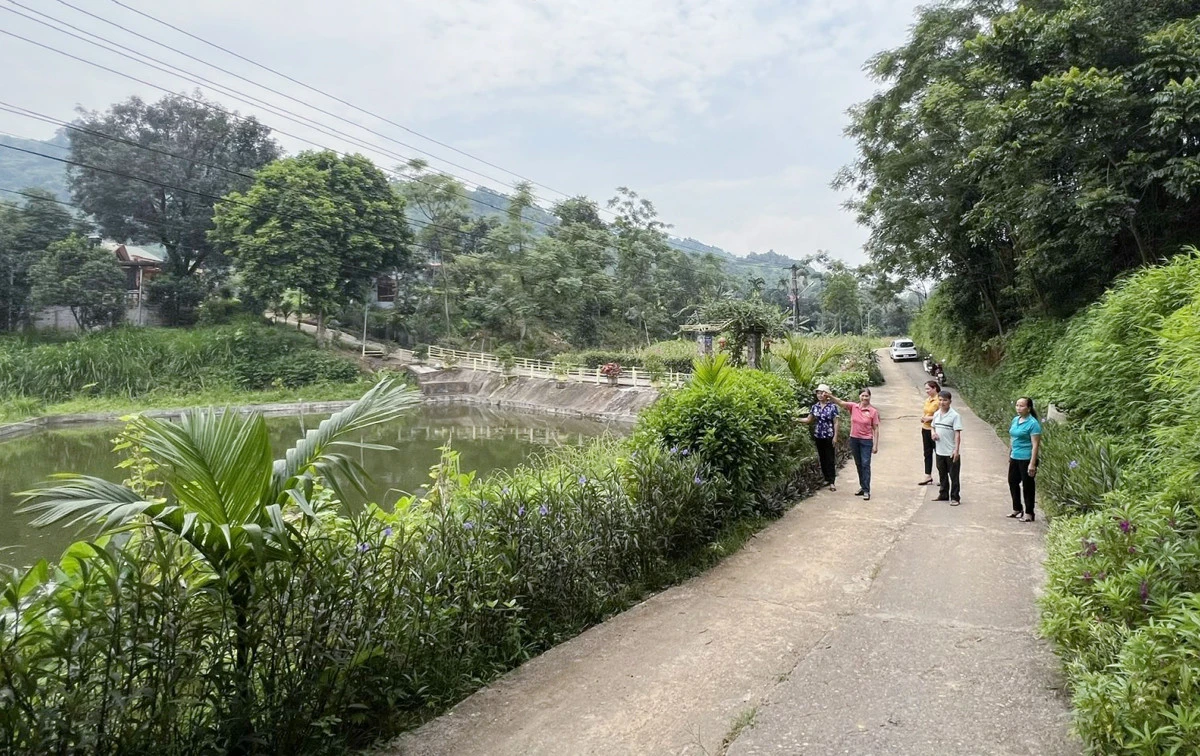 Người dân cải tạo cảnh quan nhà ở, thôn, xóm sạch, đẹp, văn minh.