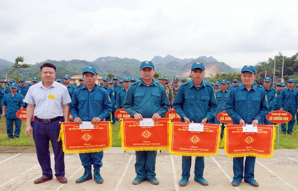 Văn Bàn và Bắc Hà tổ chức Hội thao Trung đội dân quân cơ động năm 2022 ảnh 2