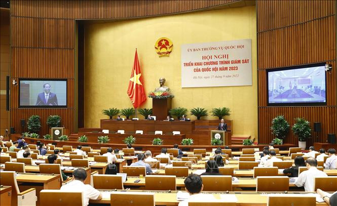 Triển khai chương trình giám sát của Quốc hội năm 2023 ảnh 1 Triển khai chương trình giám sát của Quốc hội năm 2023 ảnh 1