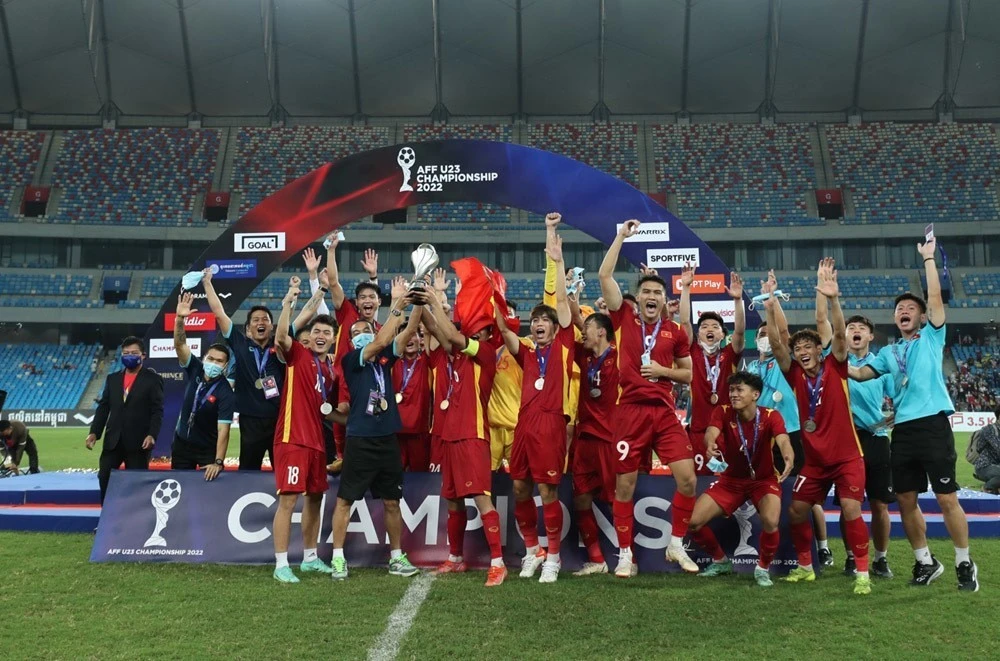 Đánh bại U23 Thái Lan, U23 Việt Nam lên “ngôi vương” Đông Nam Á ảnh 6