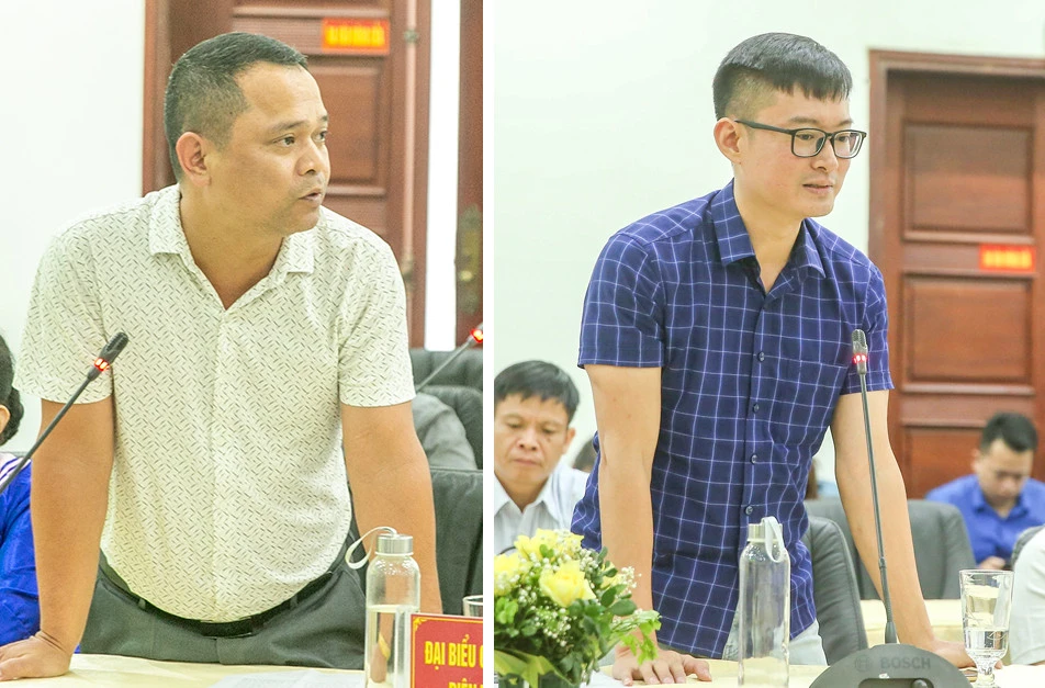 Đại diện các cơ quan báo chí địa phương phát biểu tại buổi gặp mặt. Đại diện các cơ quan báo chí trung ương thường trú tại Lào Cai phát biểu tại buổi gặp mặt.