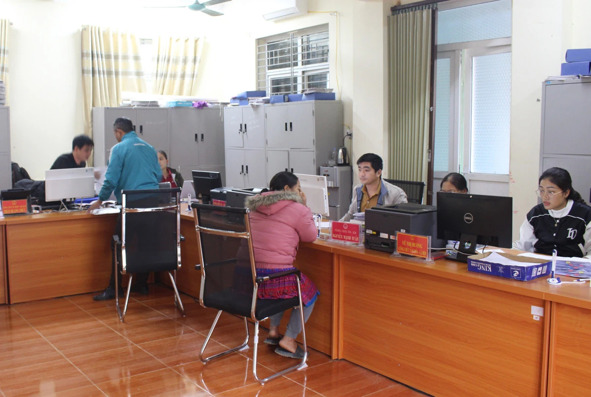 Bộ phận một cửa thị trấn Nông trường Phong Hải.