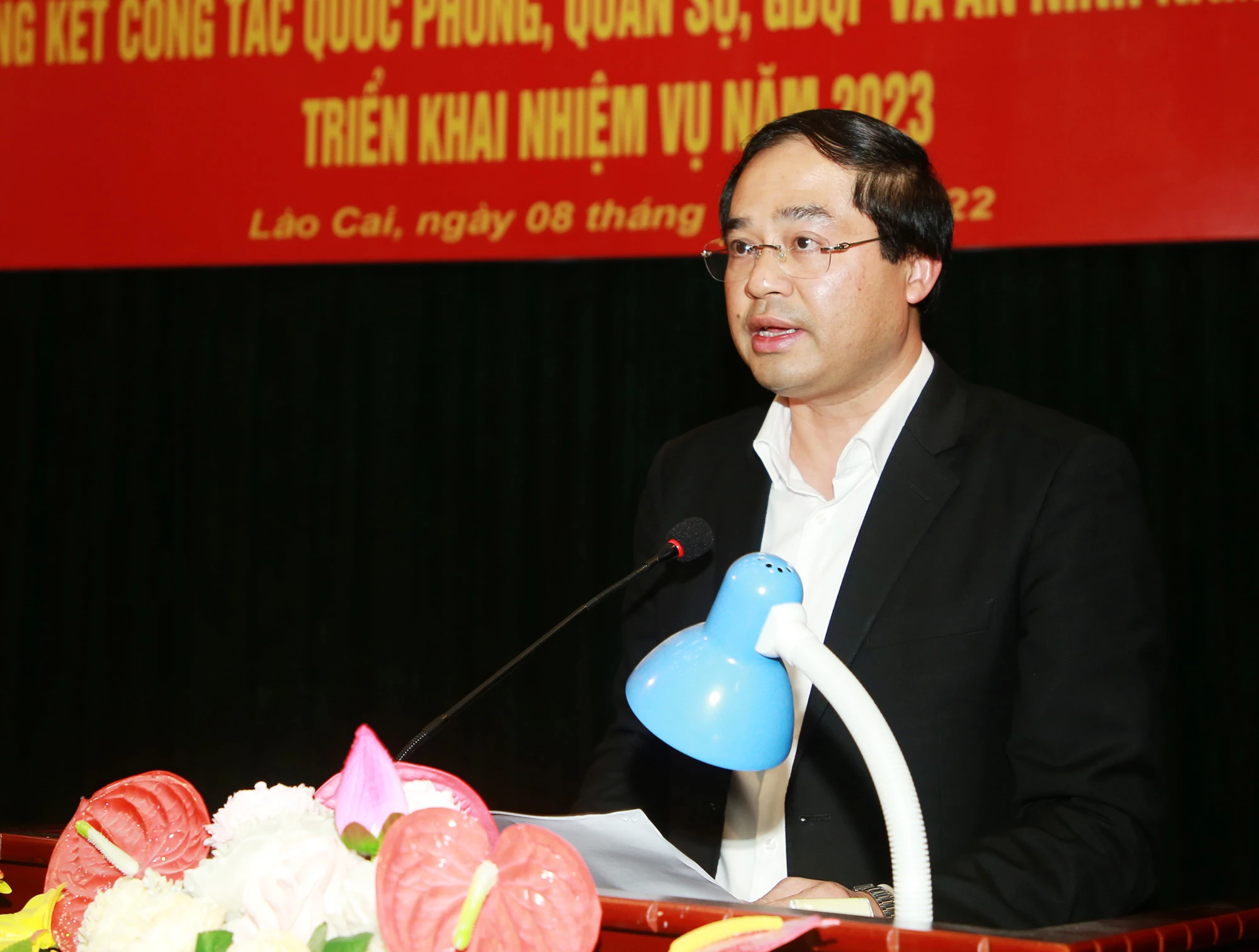 Chủ tịch UBND tỉnh Trịnh Xuân Trường phát biểu kết luận hội nghị.