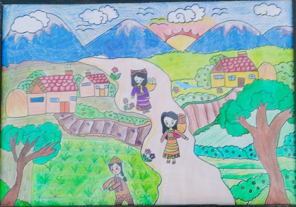 Một số tác phẩm tham gia cuộc thi.