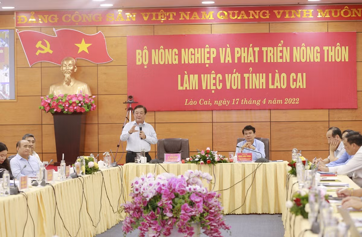 Bộ trưởng Bộ Nông nghiệp và PTNT&nbsp;làm việc với tỉnh Lào Cai về chiến lược phát triển nông nghiệp, nông thôn ảnh 4