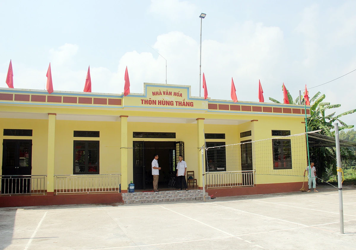 Nhà văn hóa thôn Hùng Thắng, xã Gia Phú.