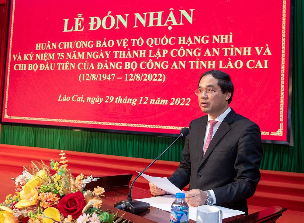 Công an tỉnh đón nhận Huân chương Bảo vệ Tổ quốc hạng Nhì và kỷ niệm 75 năm thành lập ảnh 6
