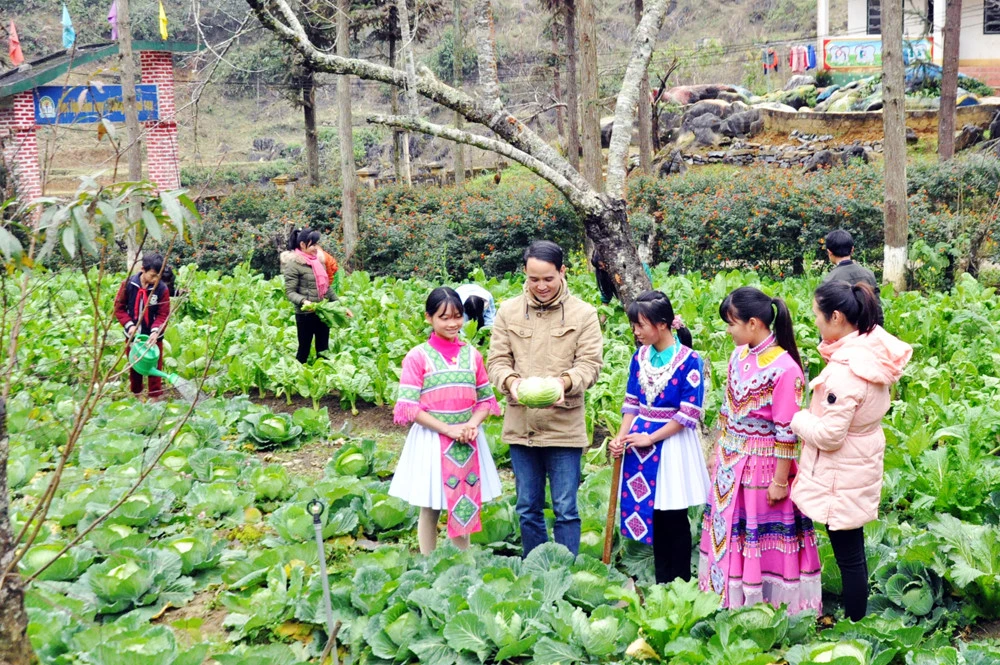 Mô hình trường học gắn với thực tiễn góp phần nâng cao chất lượng giáo dục vùng cao.