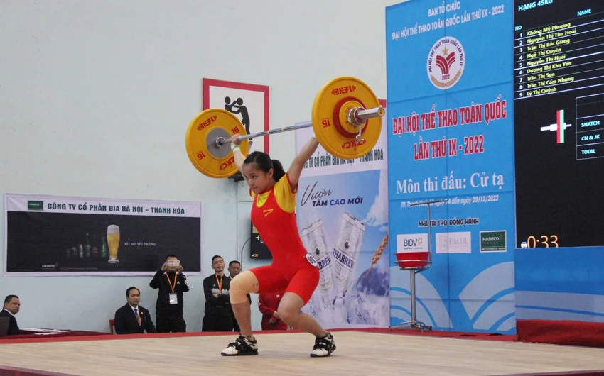 Khởi tranh môn cử tạ trong khuôn khổ Đại hội Thể thao toàn quốc lần thứ IX ảnh 2