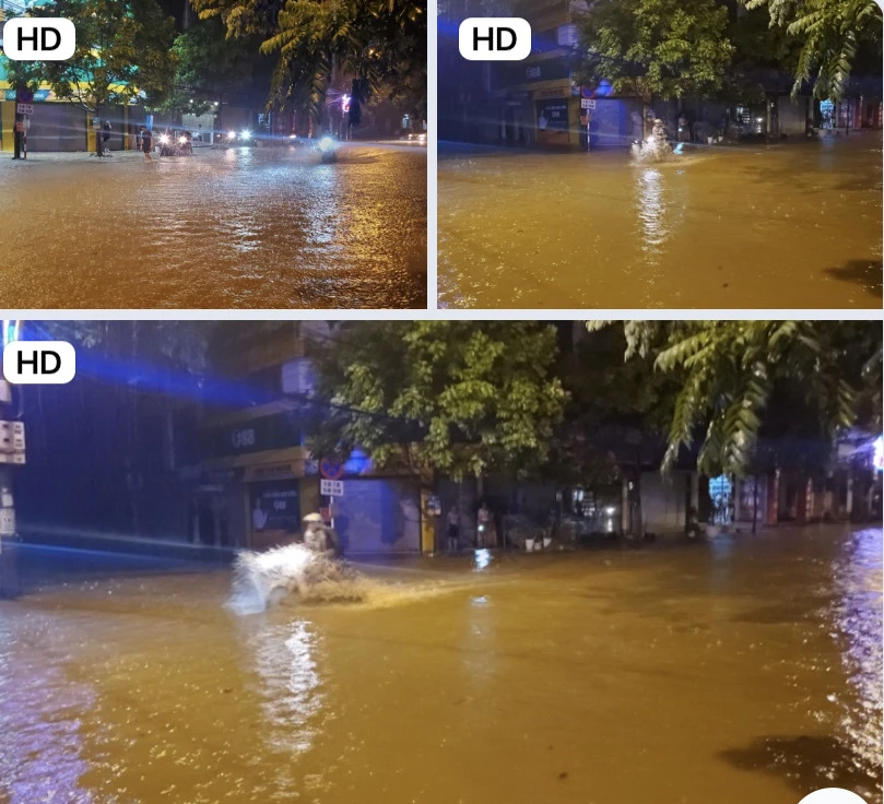Mưa lớn, nhiều tuyến đường ở thành phố Lào Cai ngập sâu trong nước ảnh 5