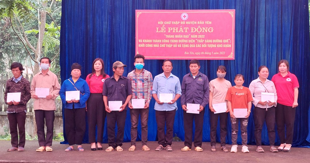 Bảo Yên: Phát động Tháng nhân đạo năm 2022 ảnh 2