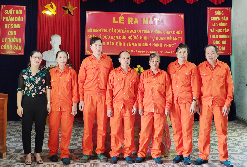 Các mô hình tự quản góp phần đảm bảo an ninh, trật tự trên địa bàn xã Sơn Hà.