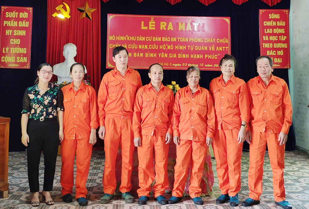 Các mô hình tự quản góp phần đảm bảo an ninh, trật tự trên địa bàn xã Sơn Hà.