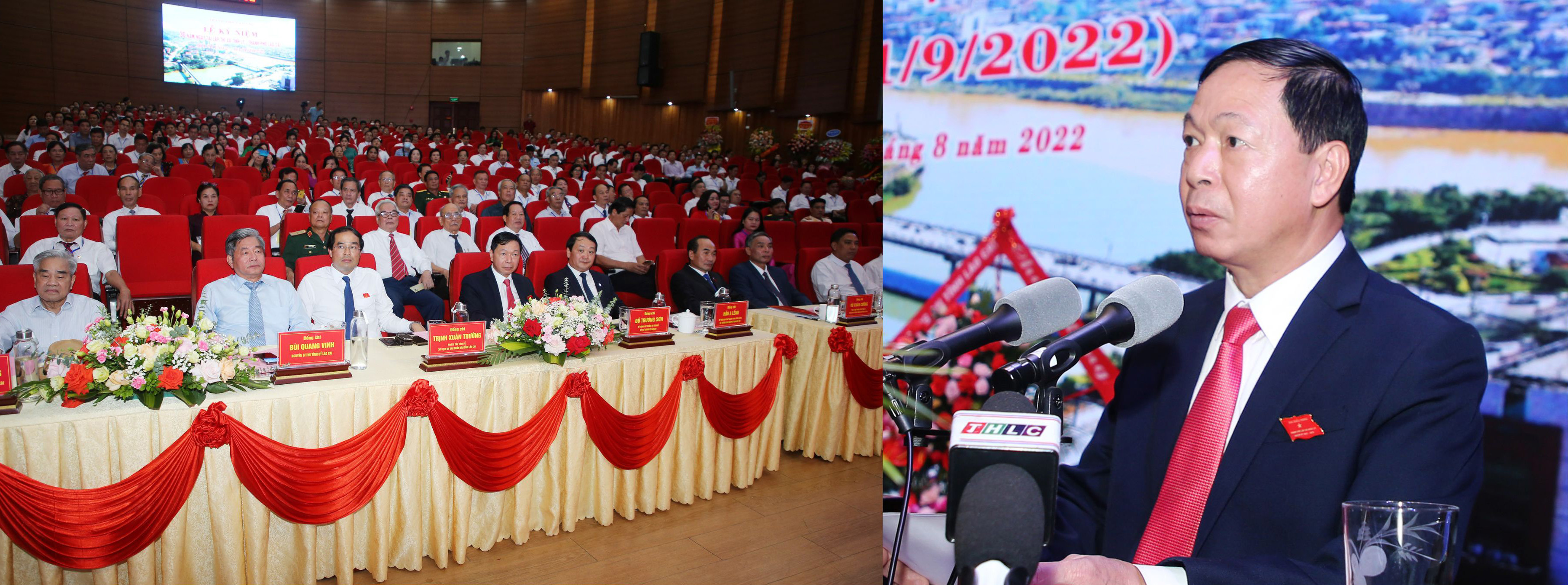 Thành phố Lào Cai kỷ niệm 30 năm ngày tái lập thị xã tỉnh lỵ. Ảnh: Thành Phú