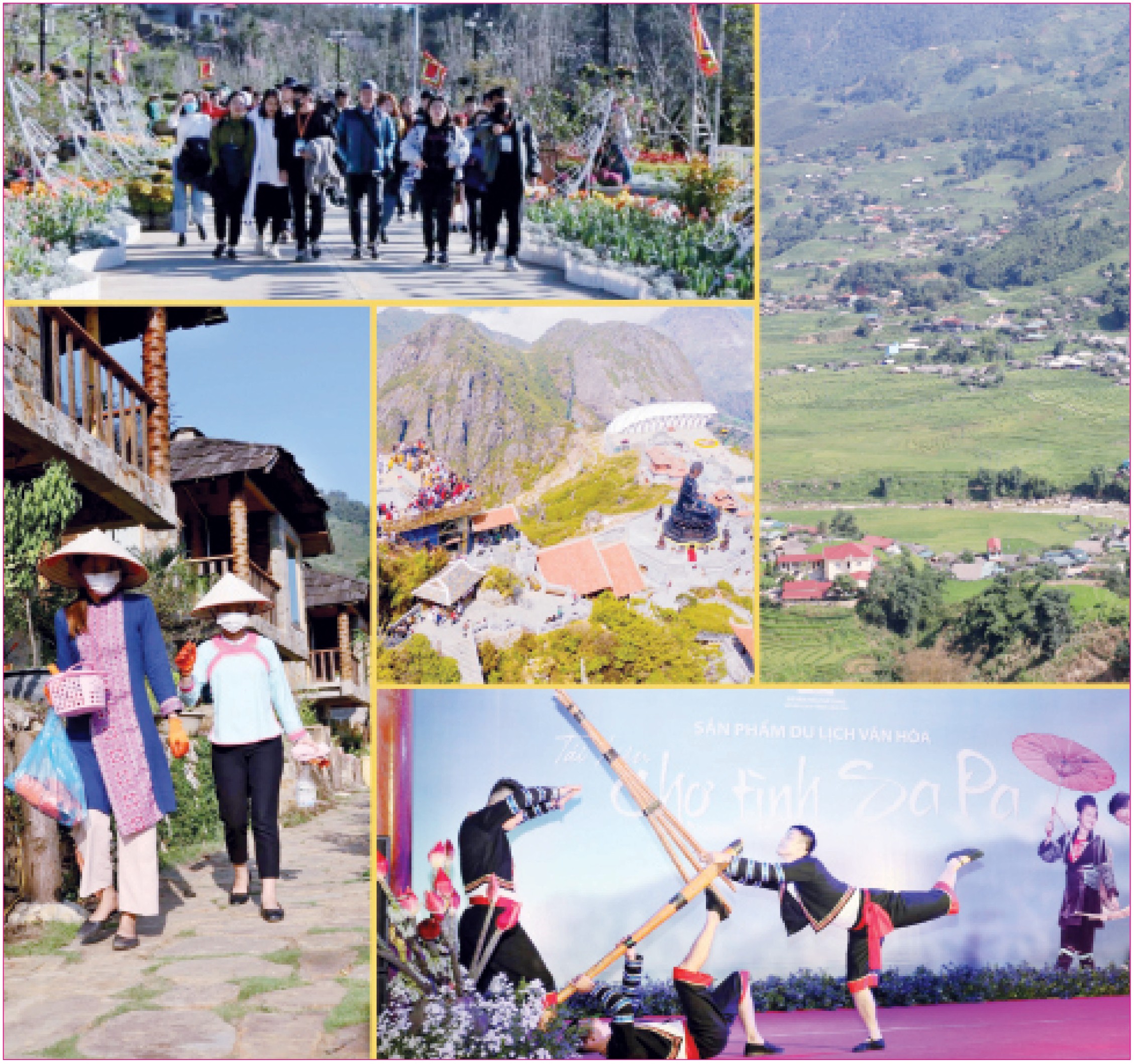 Sa Pa thu hút khách nhờ tài nguyên du lịch phong phú. Sa Pa thu hút khách nhờ tài nguyên du lịch phong phú.