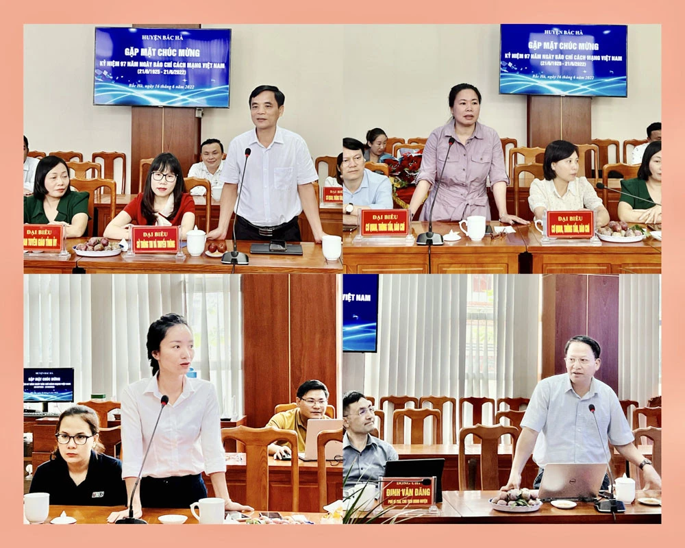 Đại diện các cơ quan thông tấn, báo chí phát biểu tại buổi gặp mắt. Đại diện các cơ quan thông tấn, báo chí phát biểu tại buổi gặp mắt.