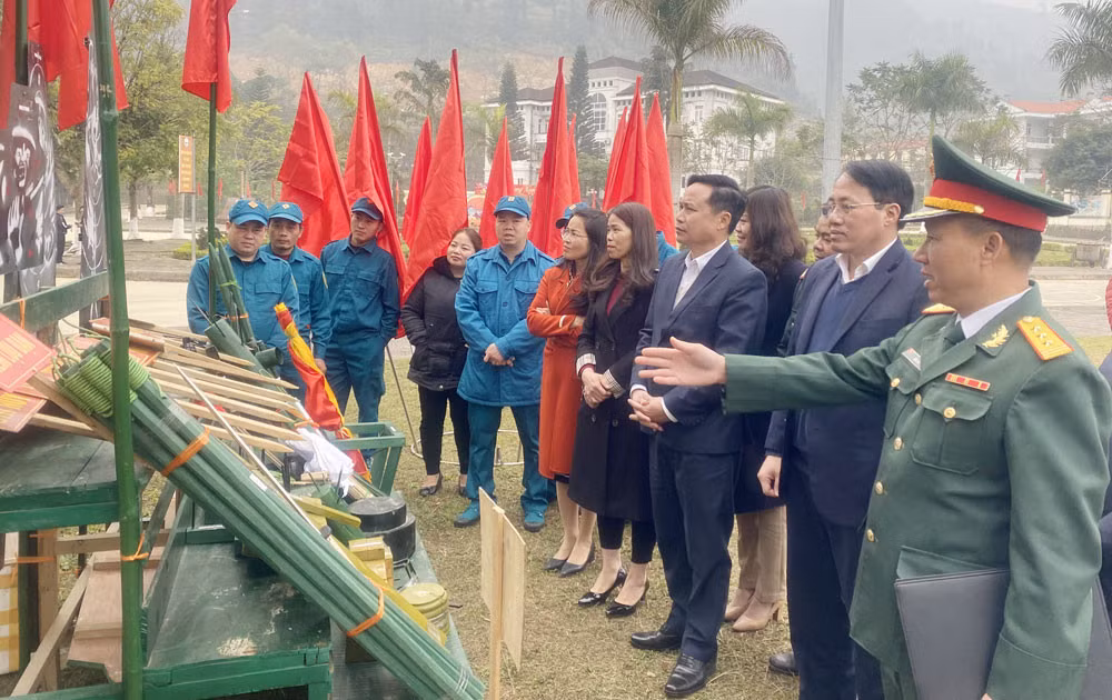 Nhiều địa phương đồng loạt tổ chức Lễ ra quân quân huấn luyện năm 2023 ảnh 6