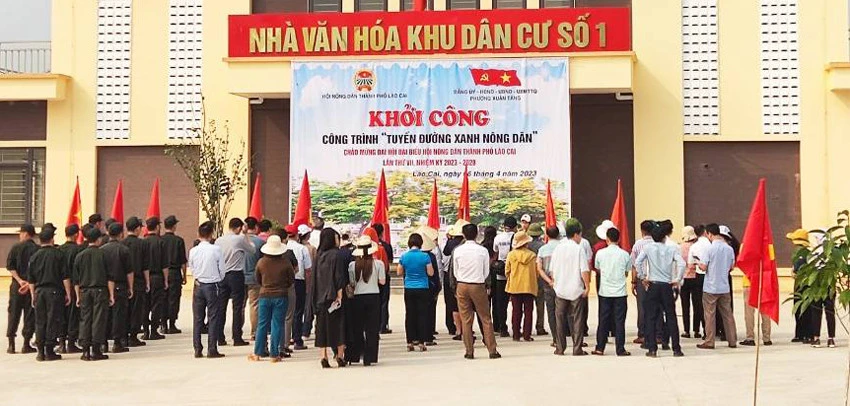 Quang cảnh lễ khởi công công trình.