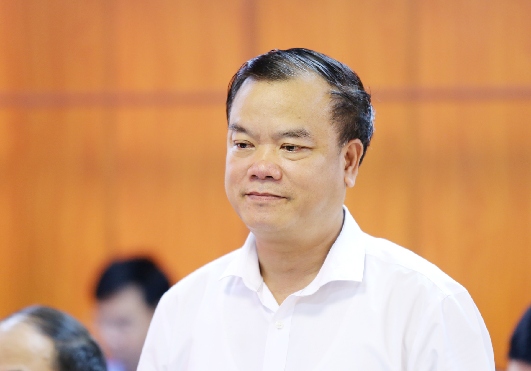 Đại diện Ban Tổ chức Huyện ủy Văn Bàn tham gia ý kiến.