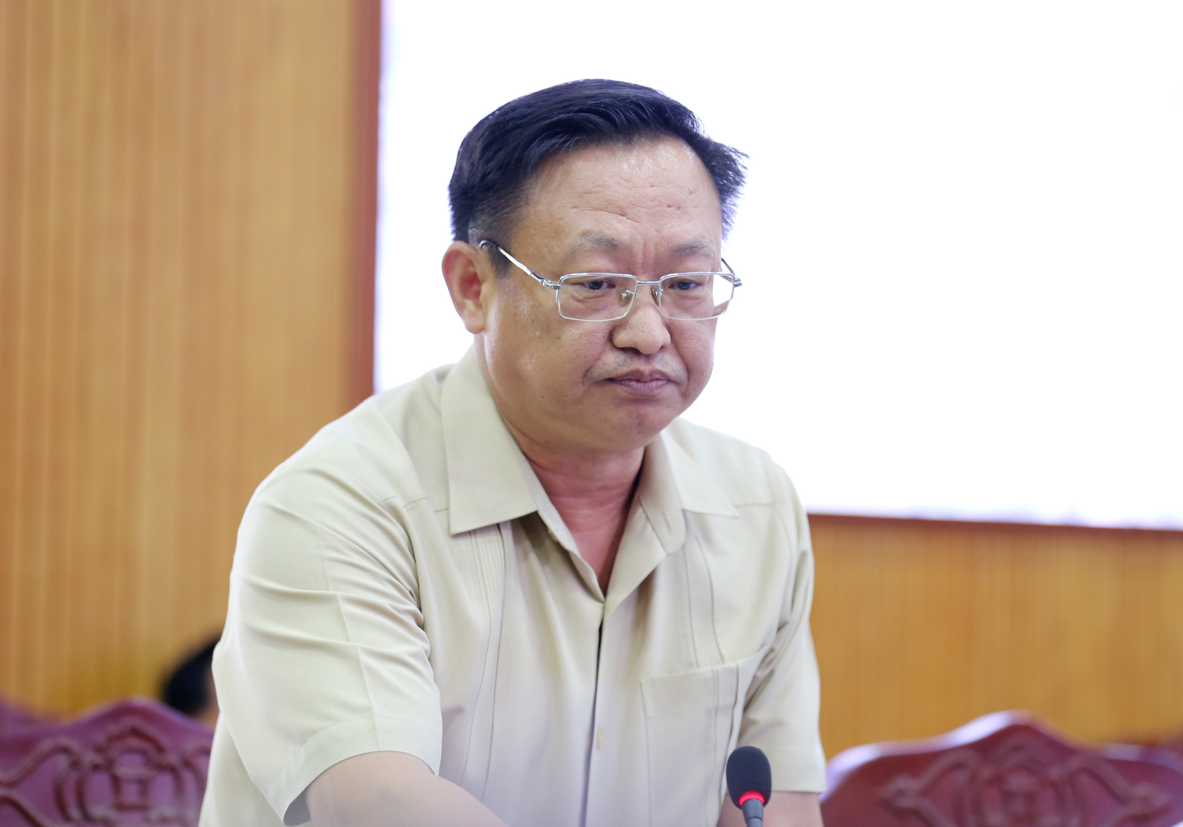 Bí thư Tỉnh ủy Đặng Xuân Phong chủ trì cuộc làm việc của Ban Thường vụ Tỉnh ủy với Ban Thường vụ Huyện ủy Bảo Yên ảnh 6