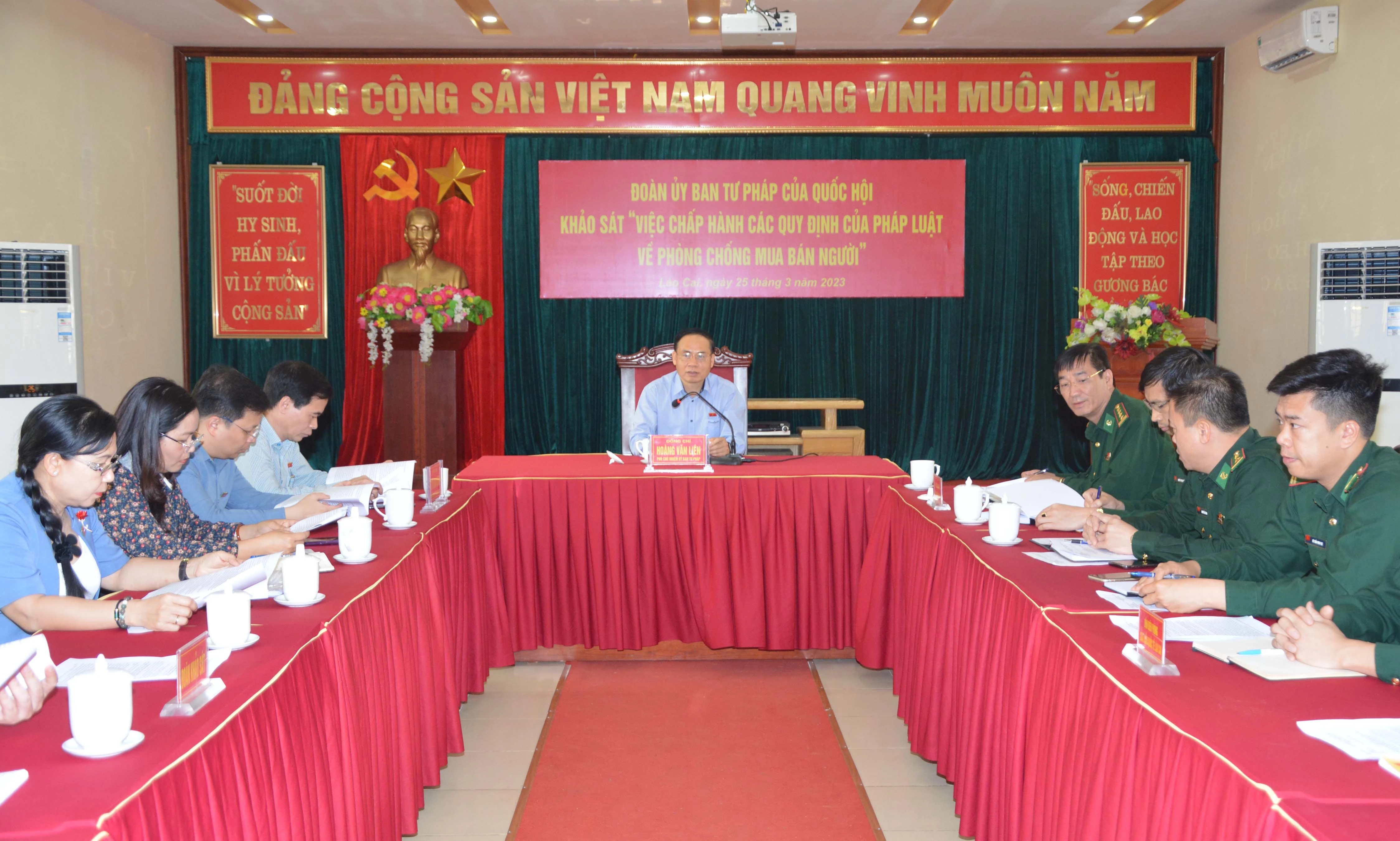 Đoàn công tác Ủy ban Tư pháp Quốc hội thăm, khảo sát thực tế tại thành phố Lào Cai, huyện Mường Khương ảnh 3