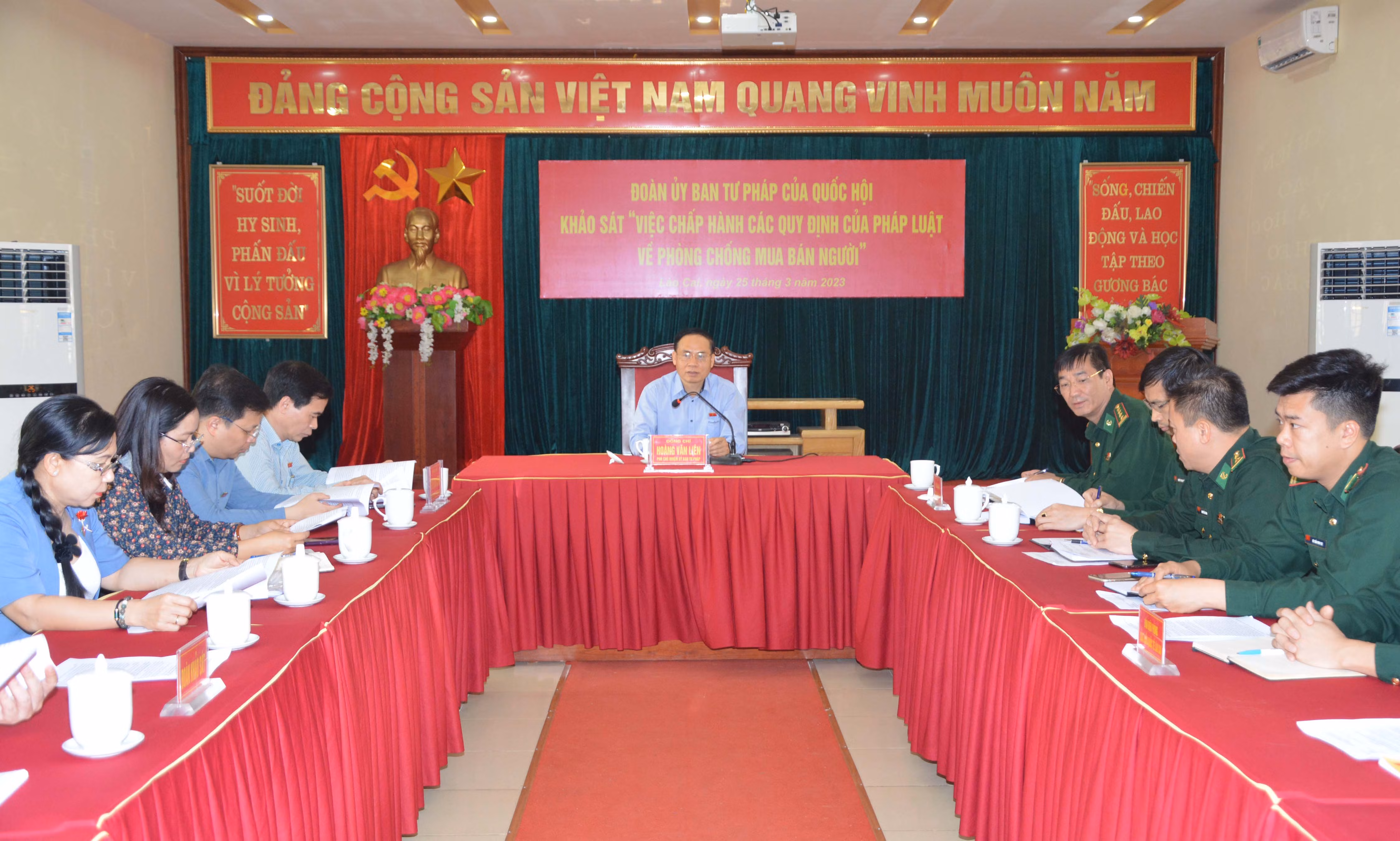 Đoàn công tác Ủy ban Tư pháp Quốc hội thăm, khảo sát thực tế tại thành phố Lào Cai, huyện Mường Khương ảnh 3