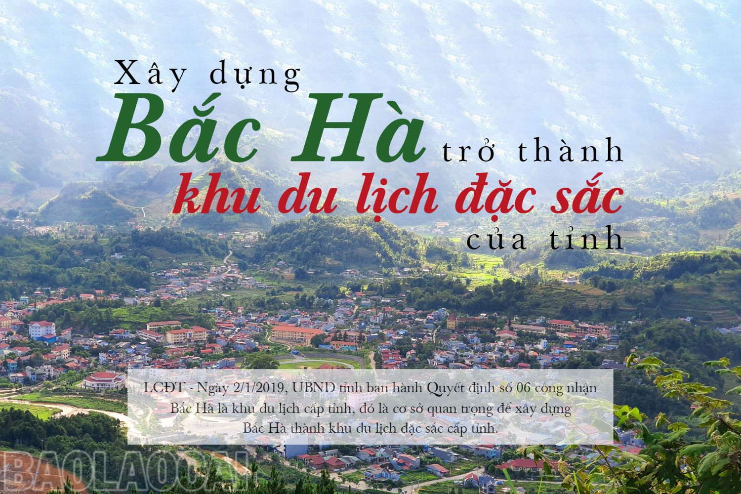 Xây dựng Bắc Hà trở thành khu du lịch đặc sắc của tỉnh ảnh 1