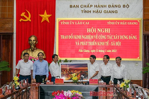 Tỉnh Hậu Giang và tỉnh Lào Cai trao đổi kinh nghiệm phát triển ảnh 3