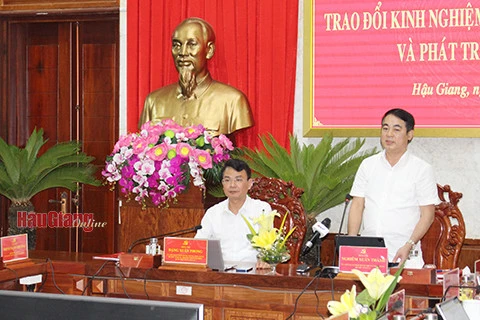 Tỉnh Hậu Giang và tỉnh Lào Cai trao đổi kinh nghiệm phát triển ảnh 1