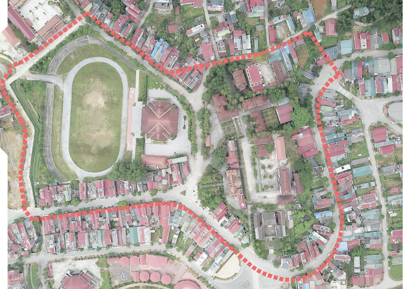 Dự kiến diện tích quy hoạch khu hành chính huyện Bắc Hà.