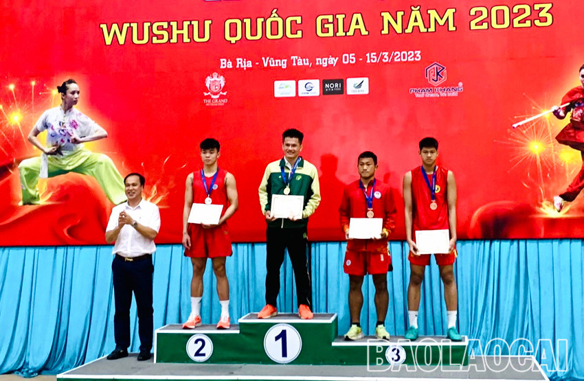 Đoàn thể thao Lào Cai giành 3 huy chương tại Giải vô địch Wushu quốc gia 2023 ảnh 2 Đoàn thể thao Lào Cai giành 3 huy chương tại Giải vô địch Wushu quốc gia 2023 ảnh 2