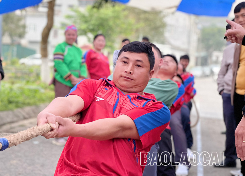 Khởi tranh Giải Vô địch kéo co, đẩy gậy, bắn nỏ tỉnh Lào Cai năm 2023 ảnh 6 Khởi tranh Giải Vô địch kéo co, đẩy gậy, bắn nỏ tỉnh Lào Cai năm 2023 ảnh 6