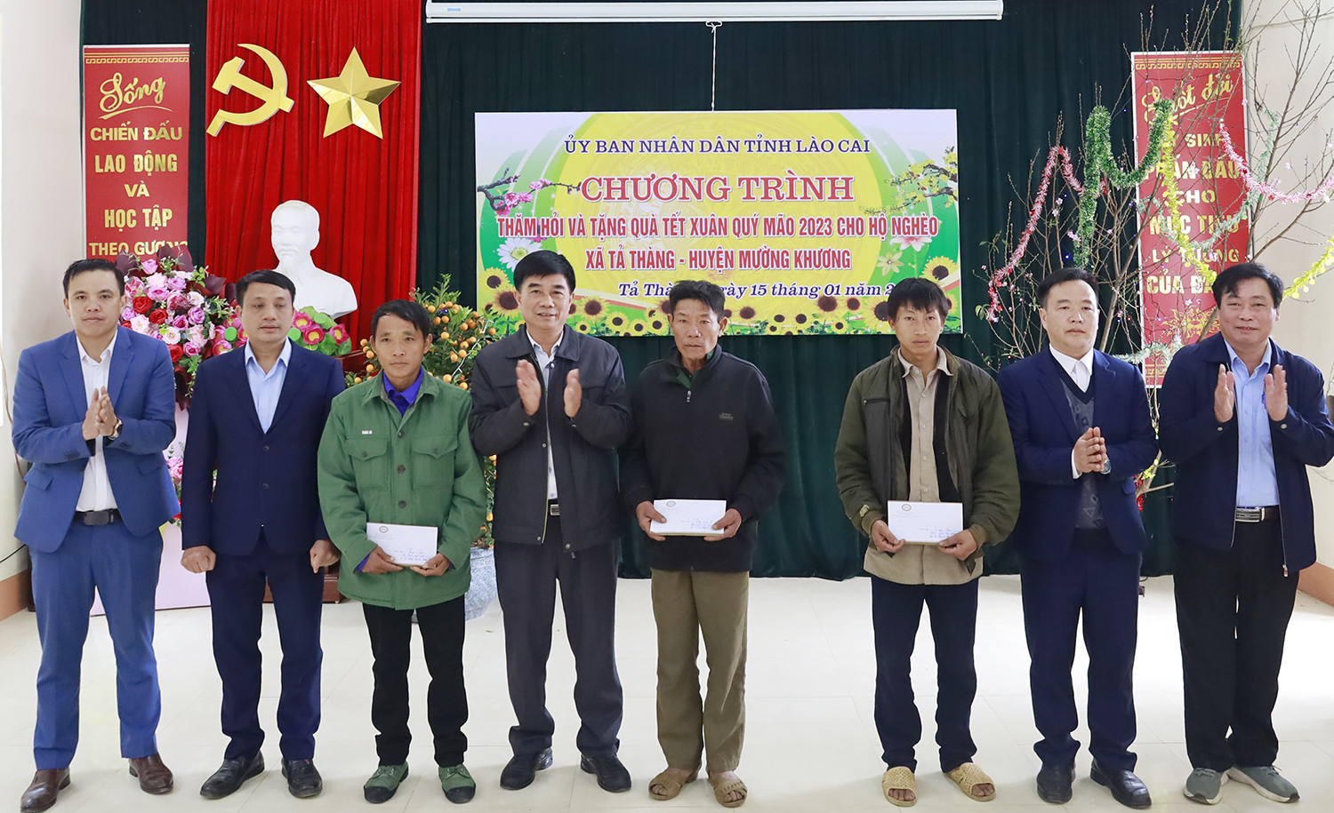 Chủ tịch UBND tỉnh Trịnh Xuân Trường thăm, chúc Tết xã La Pan Tẩn, Tả Thàng (Mường Khương) ảnh 11