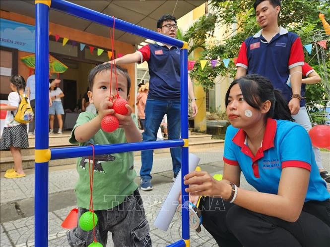 Ngày hội tạo nên sân chơi bổ ích giúp các em có khuyết tật trí tuệ, khuyết tật phát triển được thể hiện và phát huy tối đa khả năng của mình.