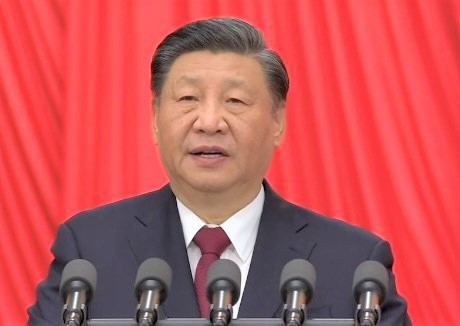 Tổng Bí thư, Chủ tịch Trung Quốc Tập Cận Bình tại phiên bế mạc.