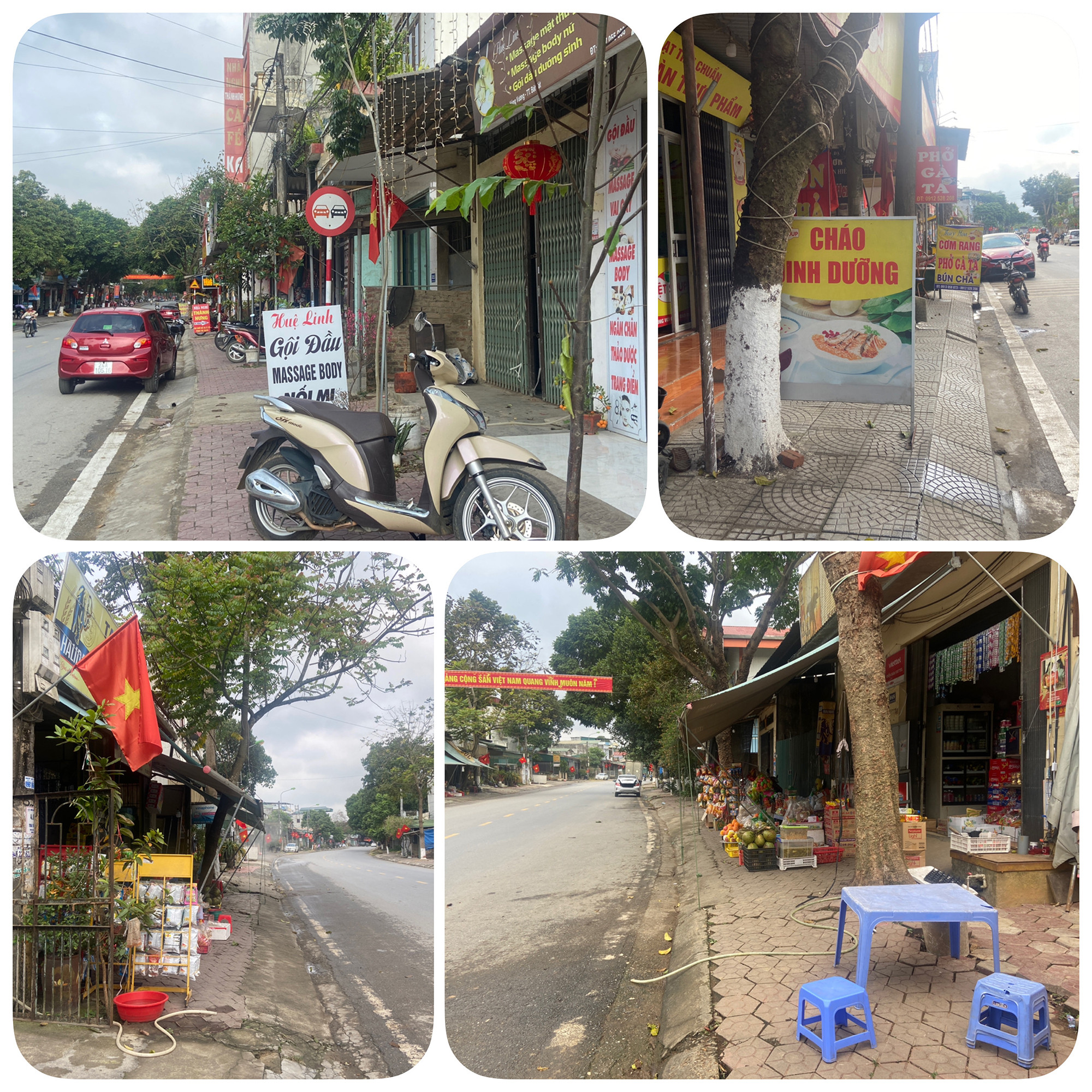 Nhiều kiểu lấn chiếm vỉa hè ở thị trấn Bát Xát.