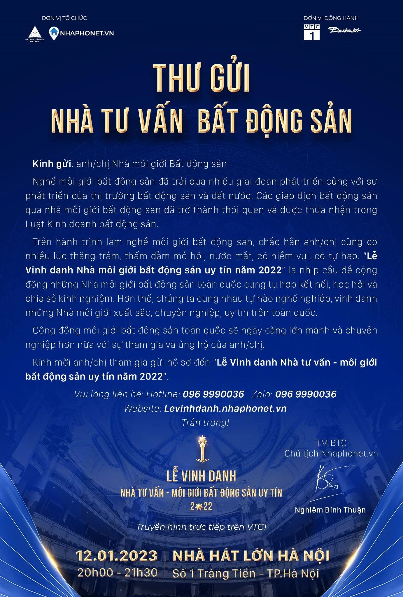 “Lễ vinh danh Nhà tư vấn - môi giới bất động sản uy tín 2022” là sự kiện lớn dành cho nhà môi giới bất động sản. “Lễ vinh danh Nhà tư vấn - môi giới bất động sản uy tín 2022” là sự kiện lớn dành cho nhà môi giới bất động sản.